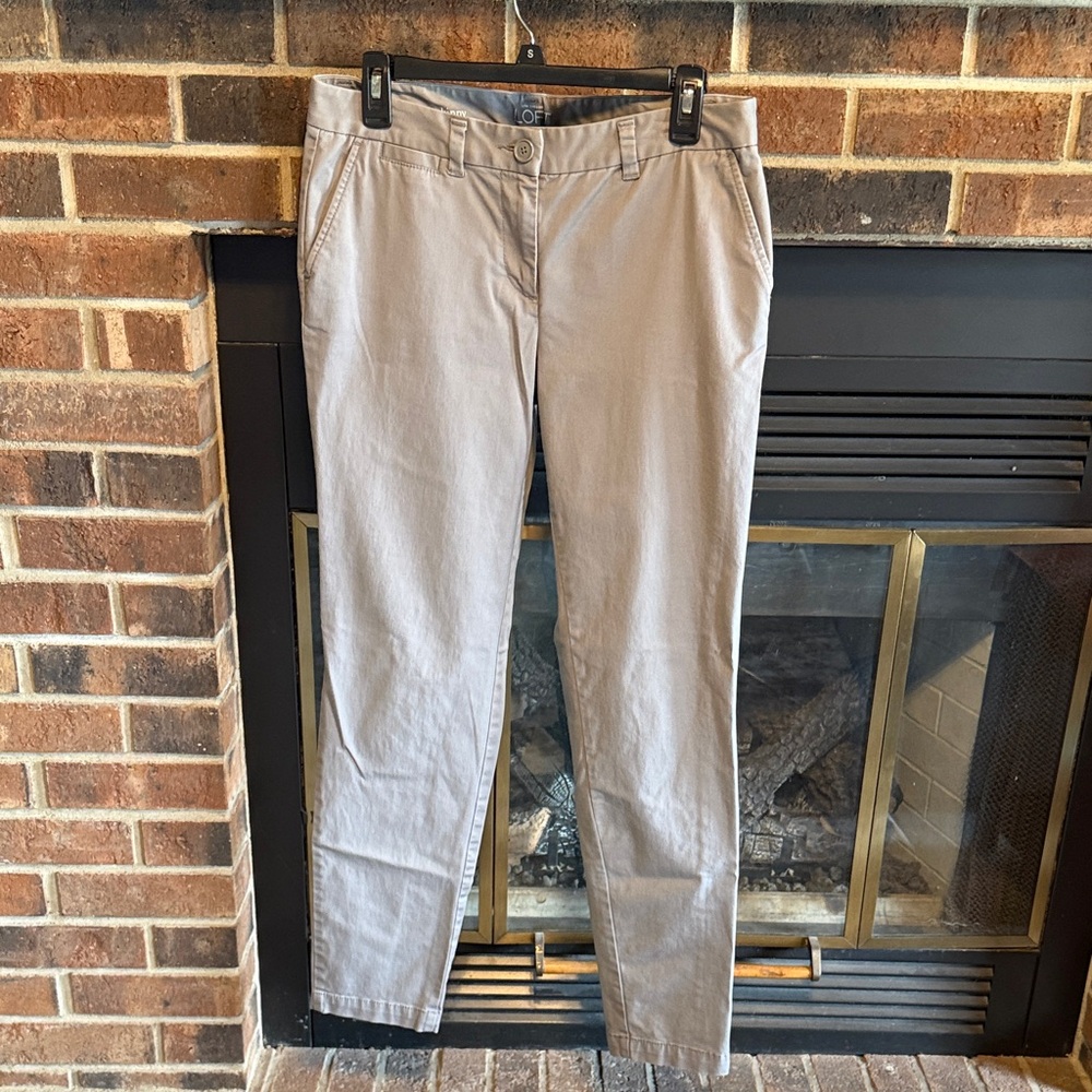 LOFT Modern Skinny Gray Pants